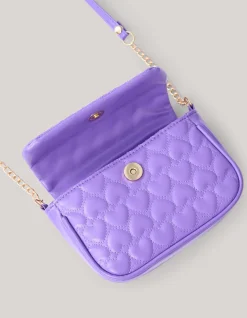 Quilted Heart Tas Paars