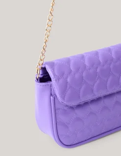 Quilted Heart Tas Paars
