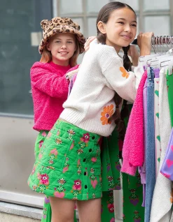 Quilted Mini Rok Groen By Lizzy