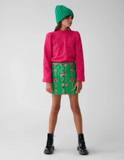 Quilted Mini Rok Groen By Lizzy