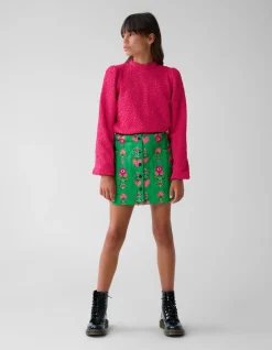 Quilted Mini Rok Groen By Lizzy
