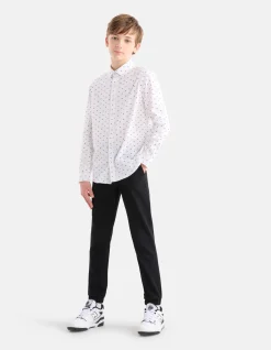 Regular Fit Broek Zwart