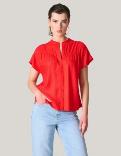 Relaxed Fit Top Rood