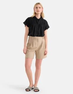 Relaxed Fit Top Zwart