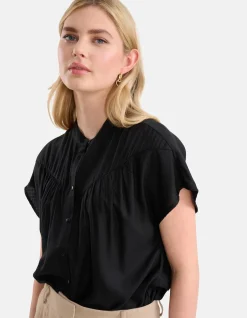 Relaxed Fit Top Zwart