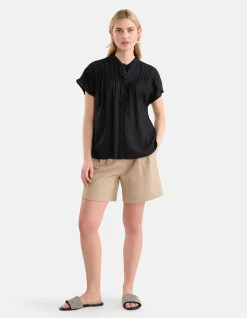 Relaxed Fit Top Zwart