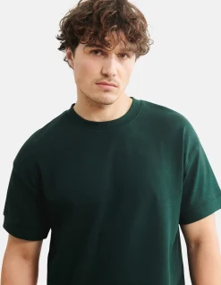 Relaxed Fit T-shirt Donkergroen