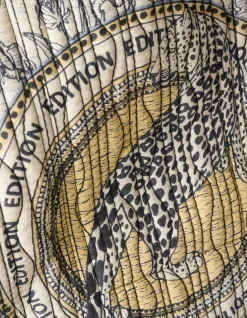 Reversible Printed Shopper Gebroken Wit/Zwart