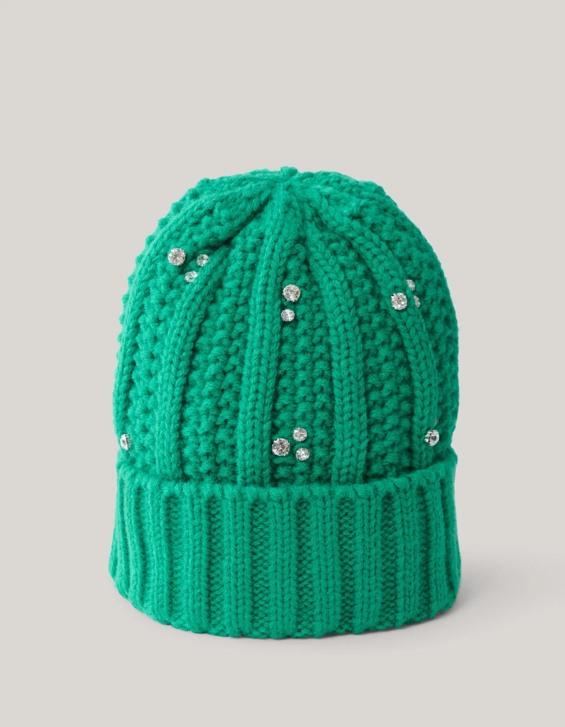 Rhinestone Beanie Groen