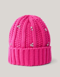 Rhinestone Beanie Roze