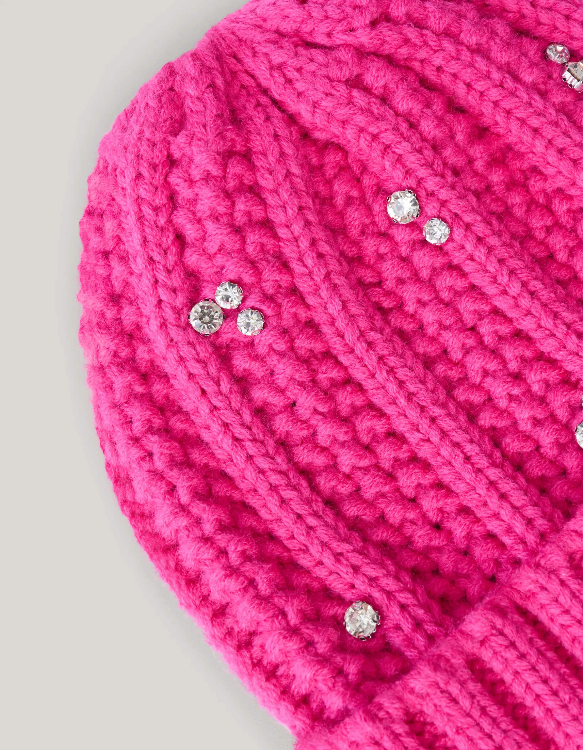 Rhinestone Beanie Roze