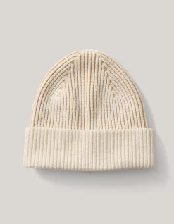 Rib Beanie Gebroken Wit
