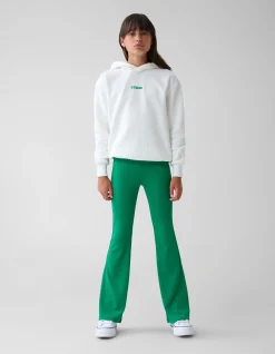 Rib Flared Legging Groen