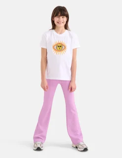 Rib Flared Legging Lichtpaars