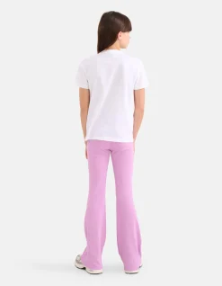 Rib Flared Legging Lichtpaars