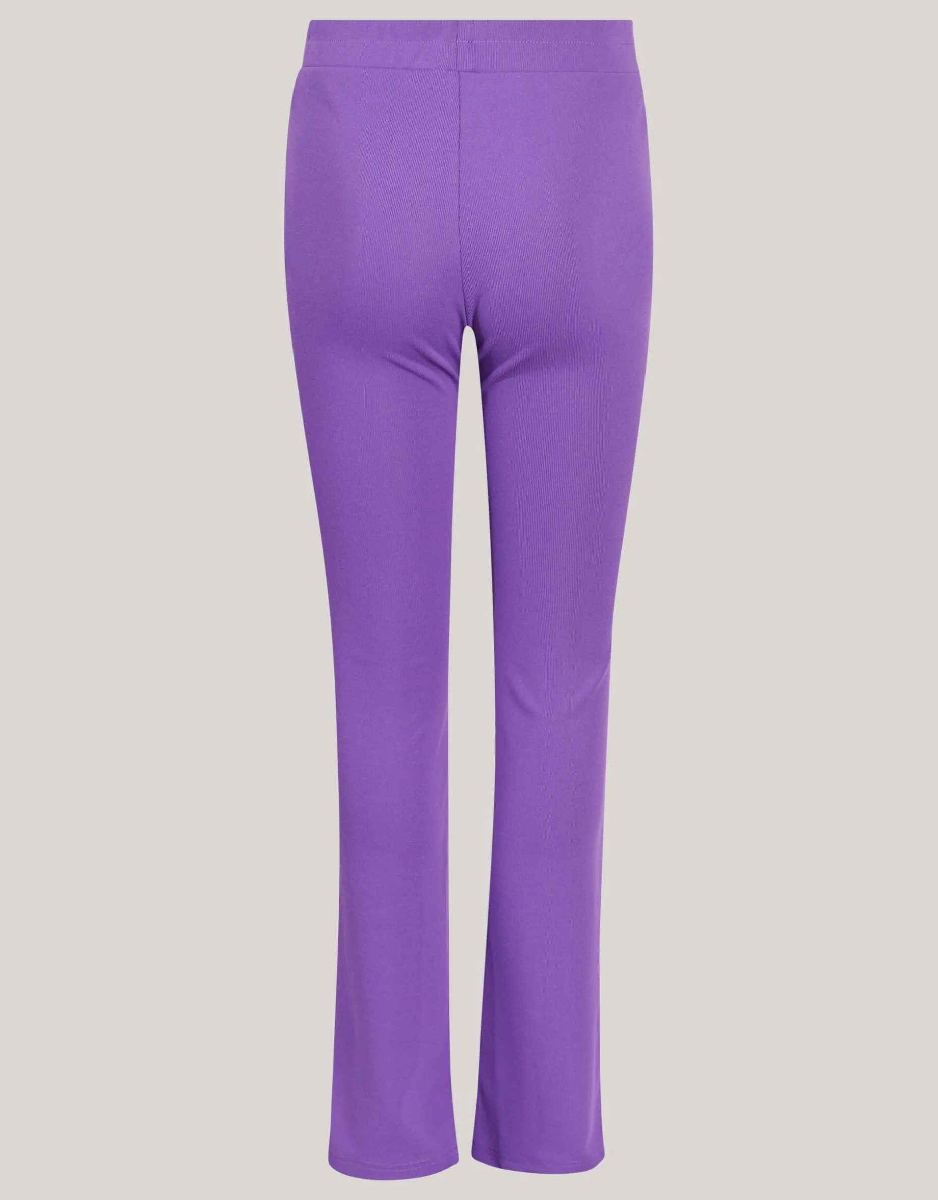 Rib Flared Legging Paars