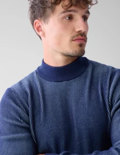 Rib Trui Donkerblauw
