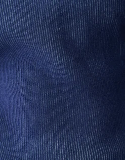 Rib Trui Donkerblauw