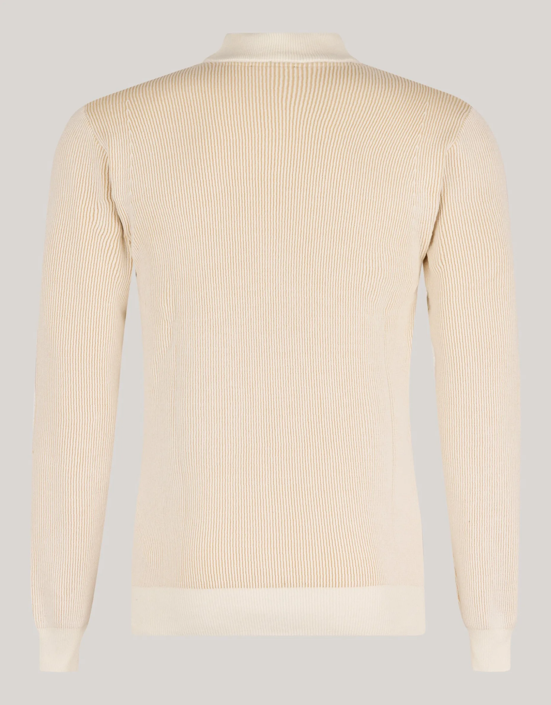 Rib Trui Gebroken Wit