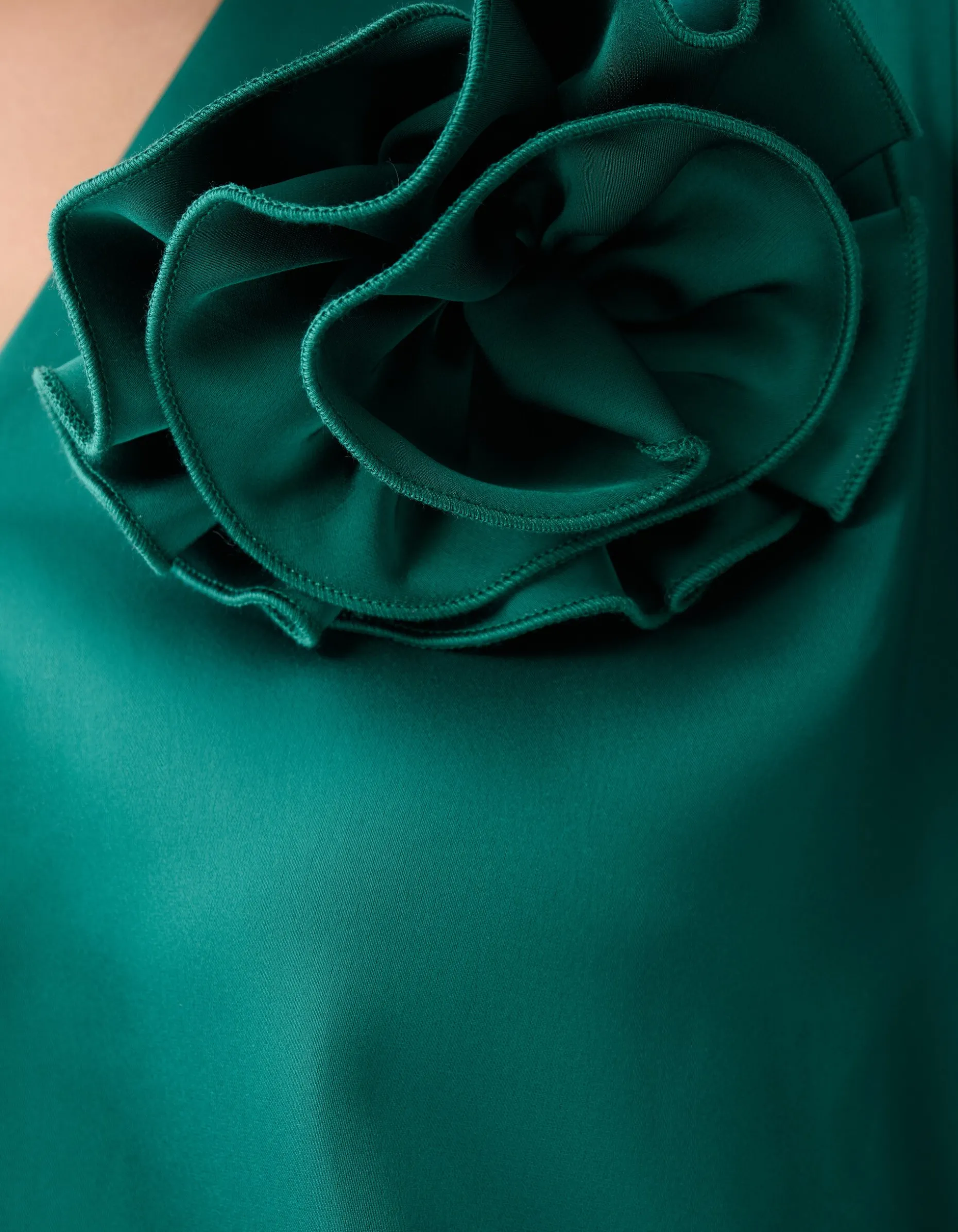 Roos Blouse Donkergroen