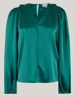 Roos Blouse Donkergroen