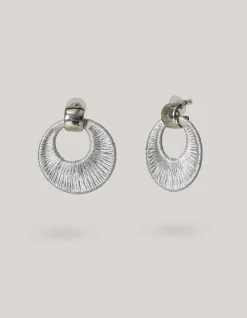 Round Rope Oorbellen Zilver