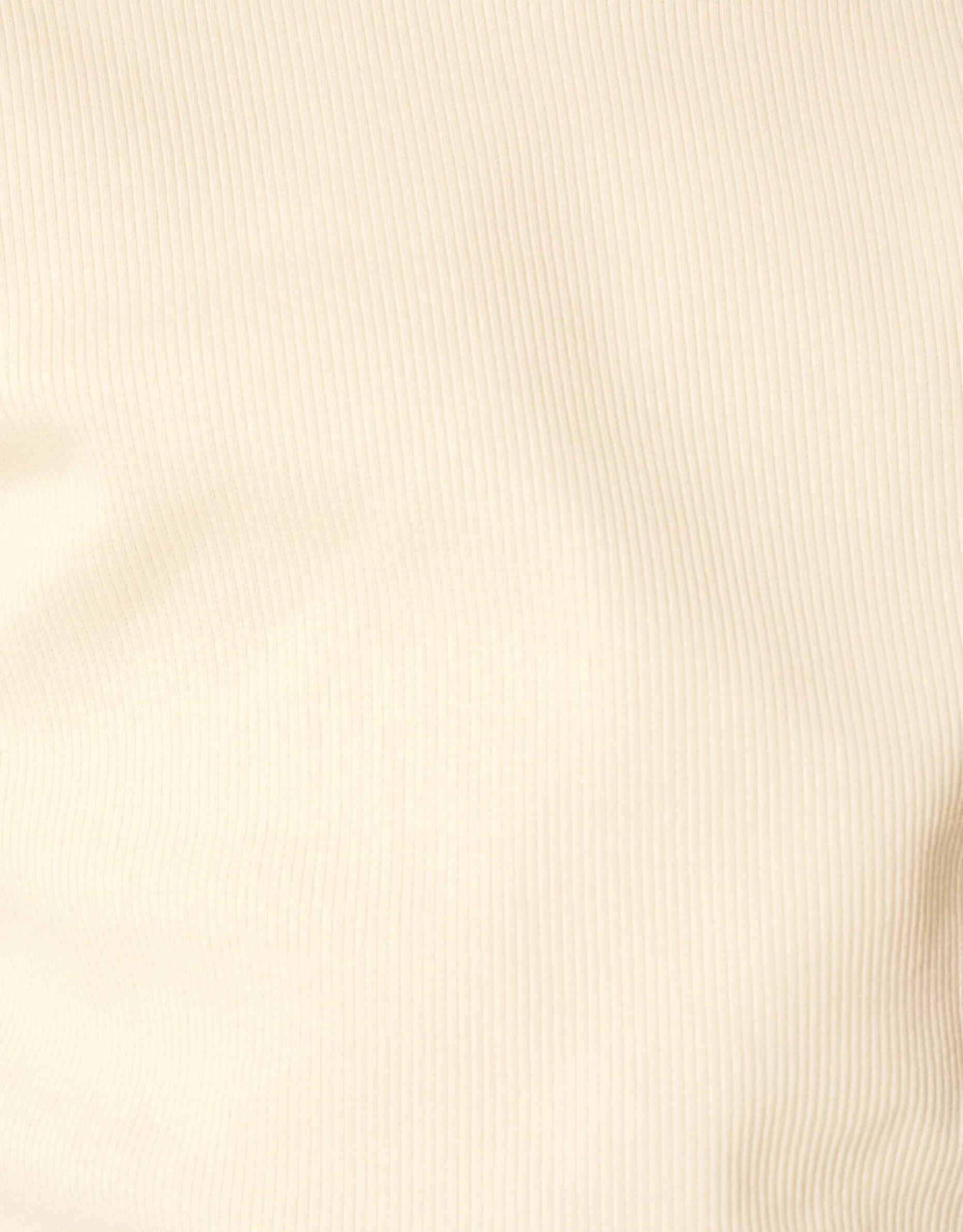 Ruffle Rib Longesleeve Top Gebroken Wit