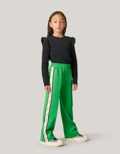 Ruffle Rib Longsleeve Top Zwart