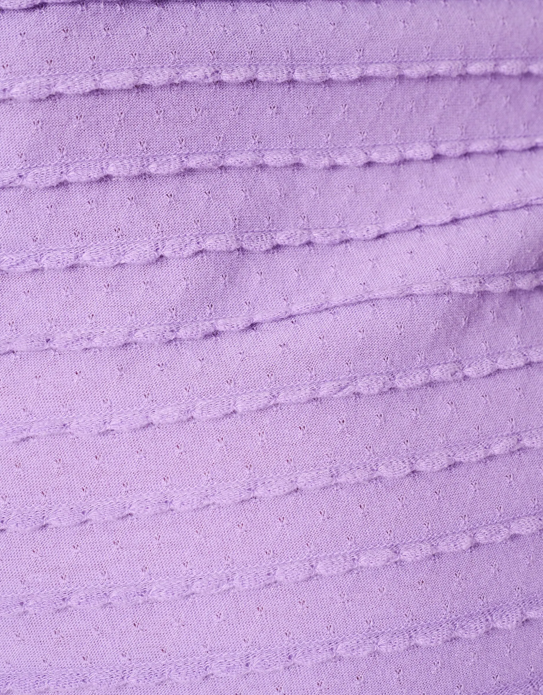 Ruffle Rib Top Paars