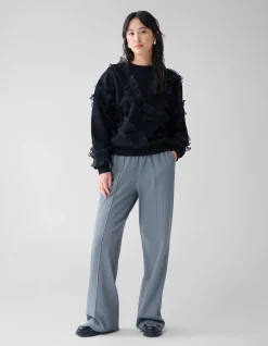 Ruffle Sweater Zwart