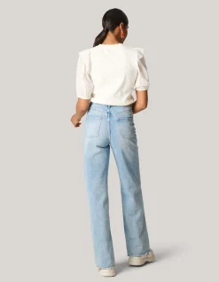 Ruffle Top Gebroken Wit