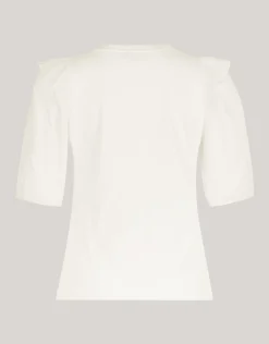 Ruffle Top Gebroken Wit