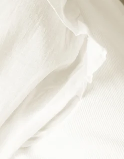 Ruffle Top Gebroken Wit