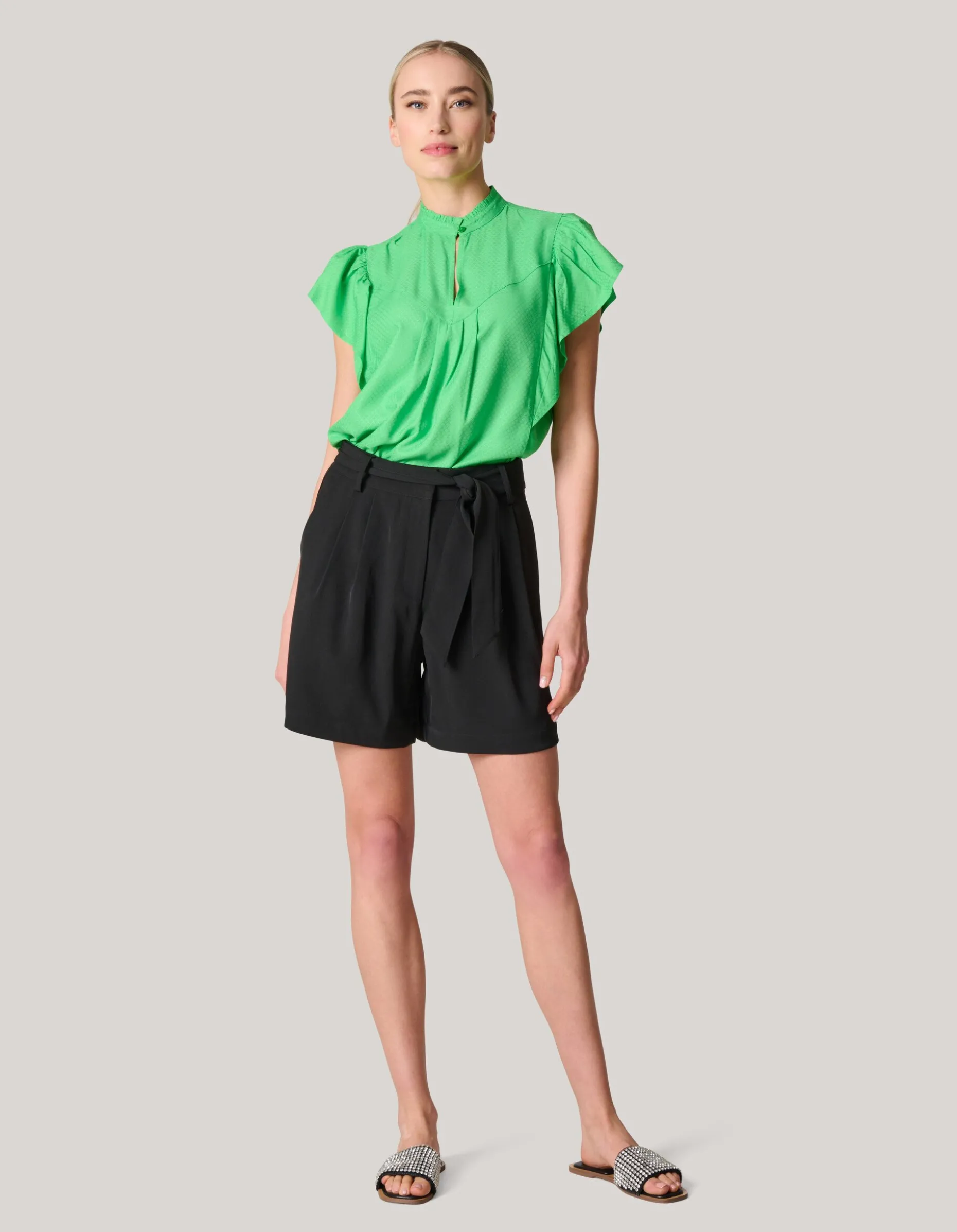 Ruffle Top Groen