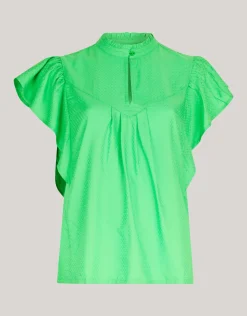 Ruffle Top Groen