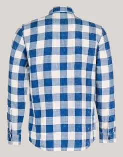 Ruiten Overhemd Blauw