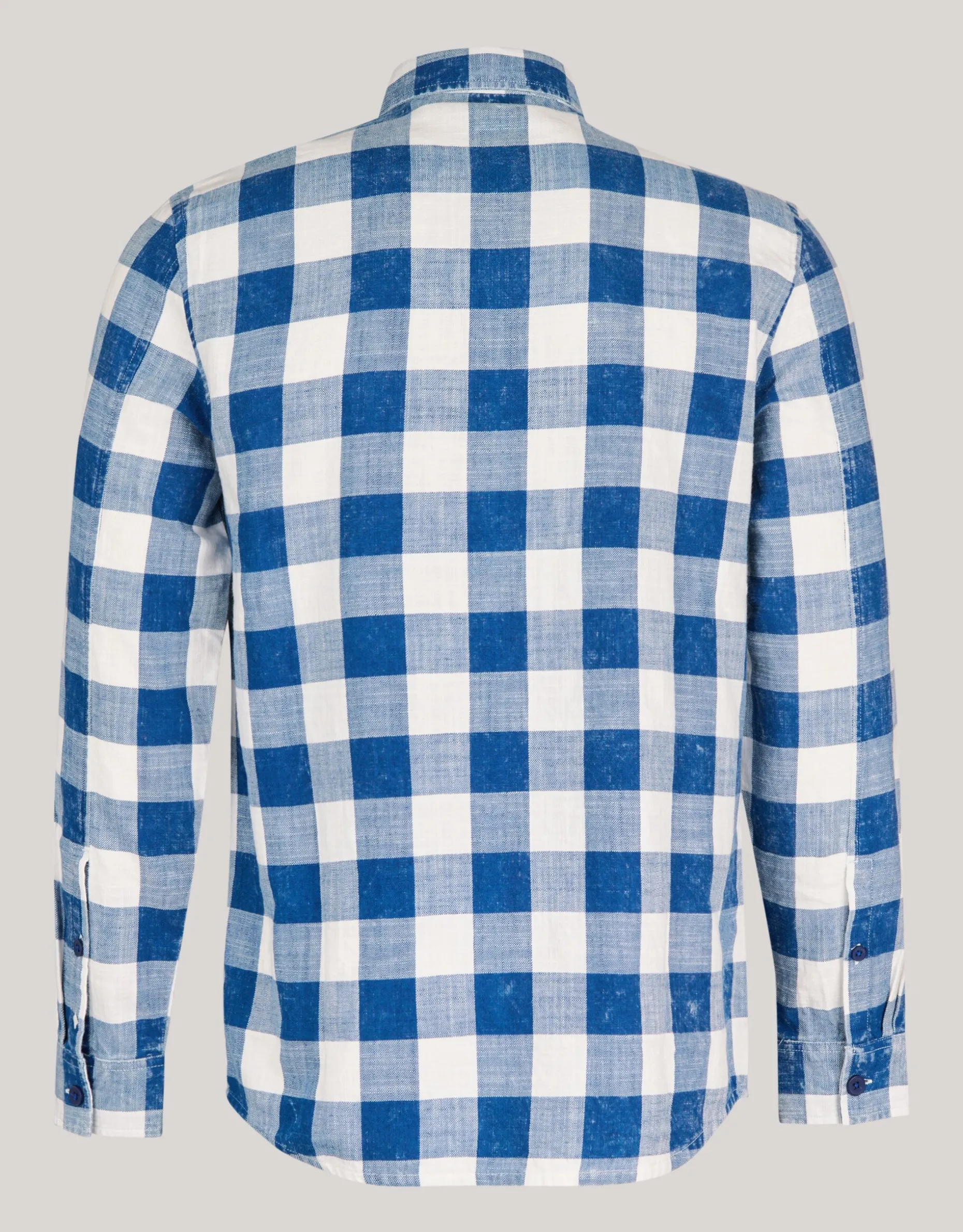 Ruiten Overhemd Blauw