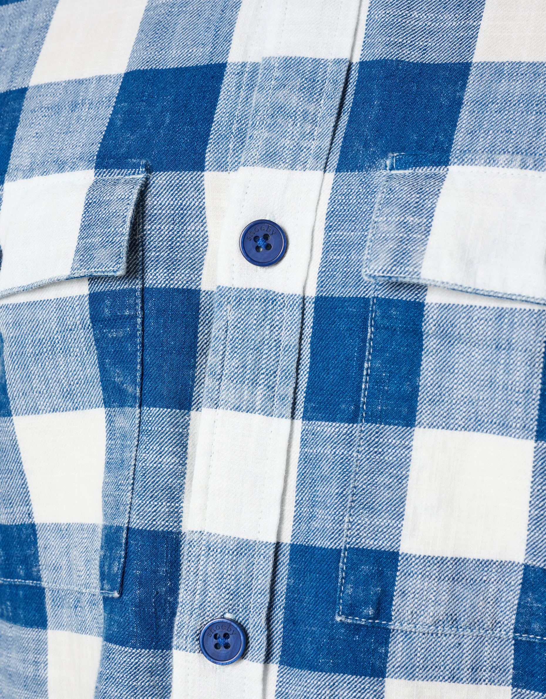 Ruiten Overhemd Blauw