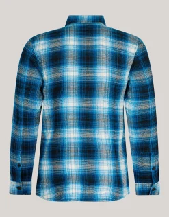 Ruiten Overhemd Donkerblauw