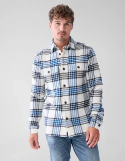 Ruiten Overshirt Blauw