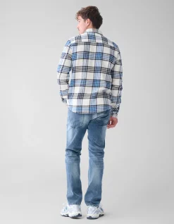 Ruiten Overshirt Blauw
