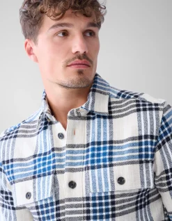 Ruiten Overshirt Blauw