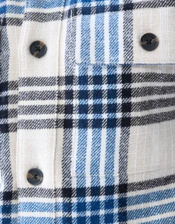 Ruiten Overshirt Blauw