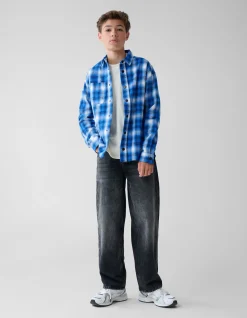 Ruiten Overshirt Blauw