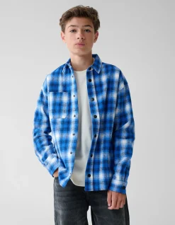Ruiten Overshirt Blauw