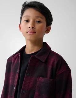 Ruiten Overshirt Donkerrood