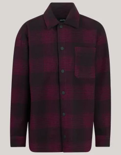 Ruiten Overshirt Donkerrood