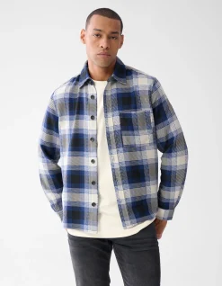 Ruiten Overshirt Gebroken Wit