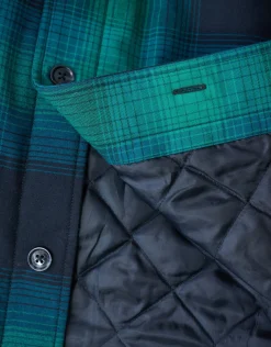 Ruiten Padded Overshirt Groen