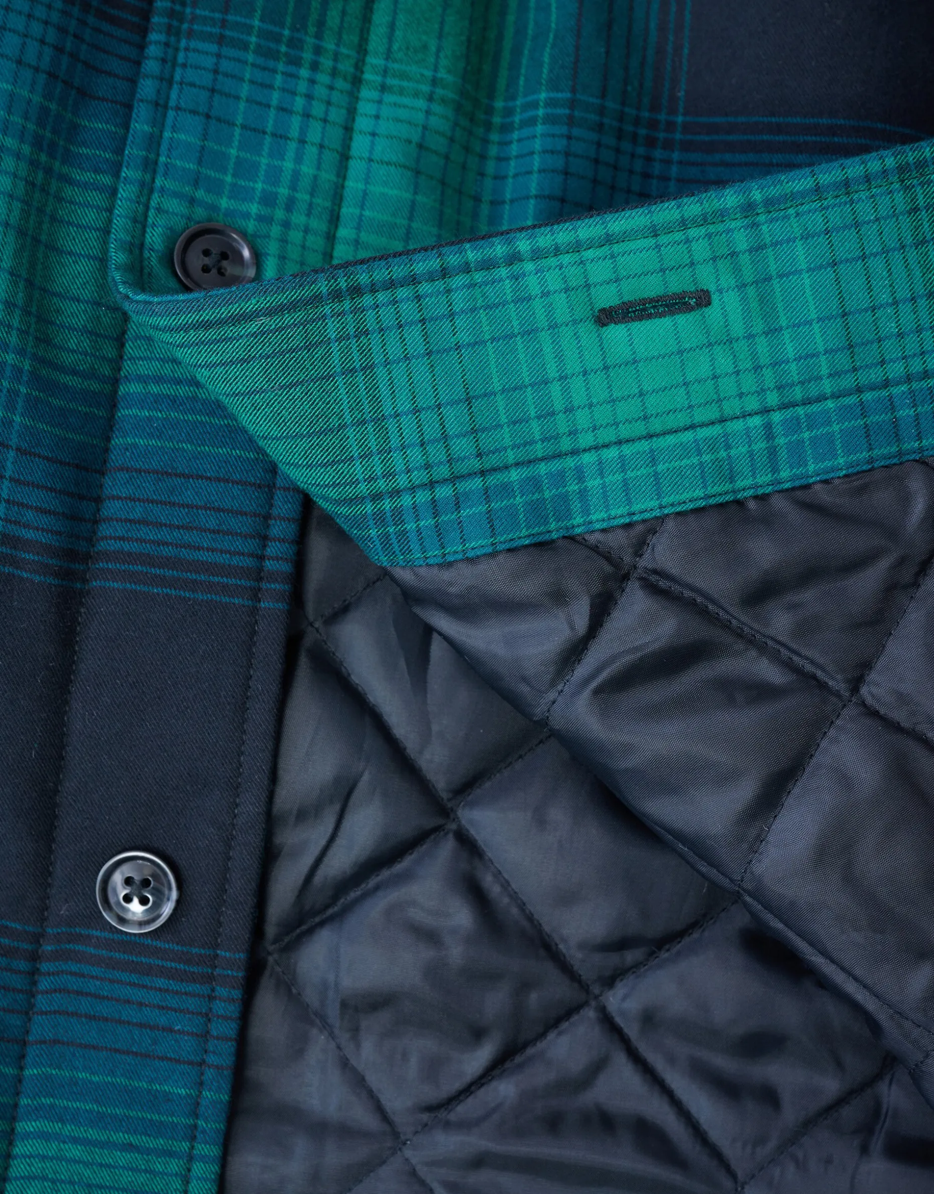 Ruiten Padded Overshirt Groen